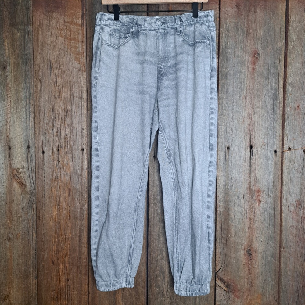 Rag & Bone Miramar Trompe L'Oeil Cotton Jogger Sweats In Icy Grey Glass W Large